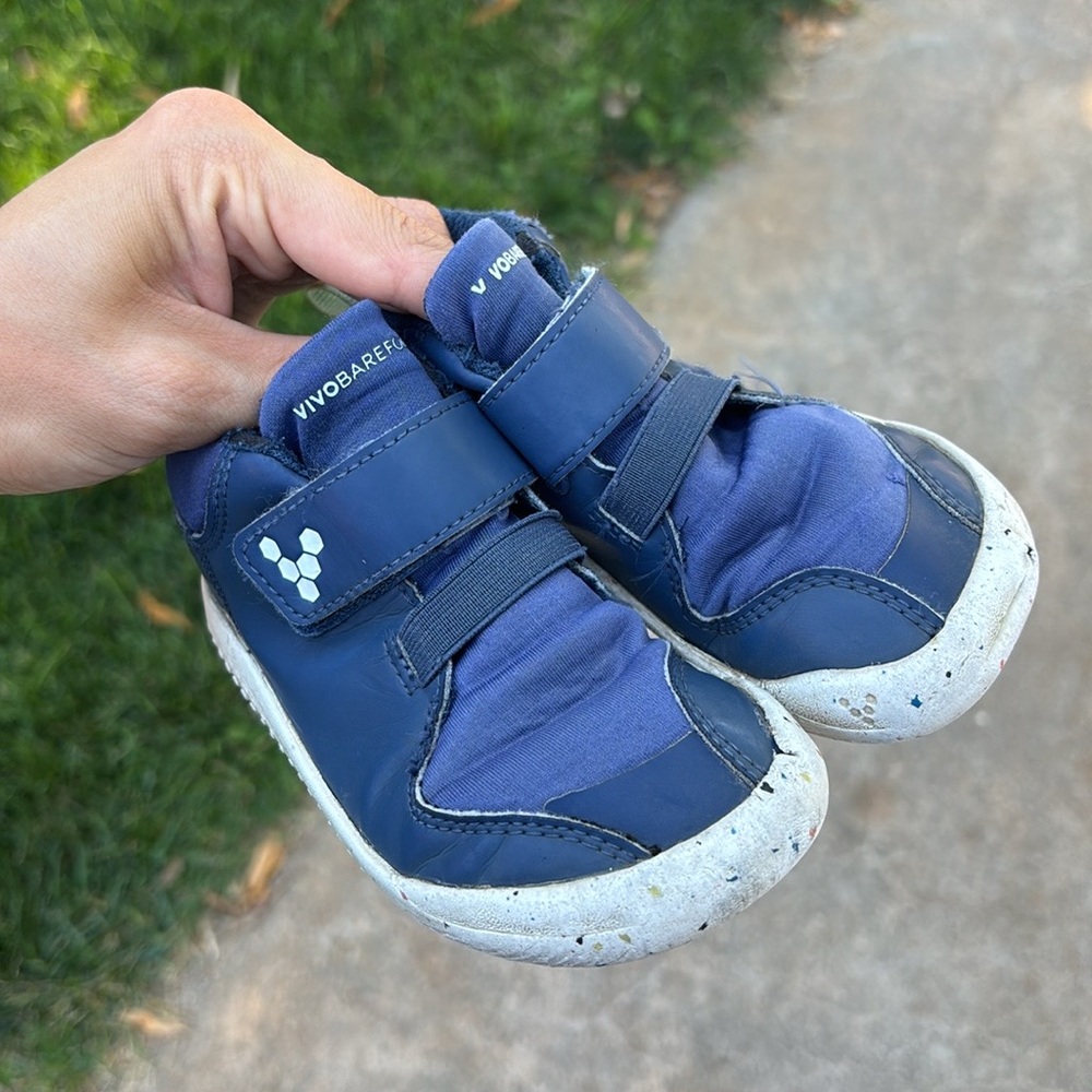 Vivo Barefoot Kids Sneakers - Blue and White